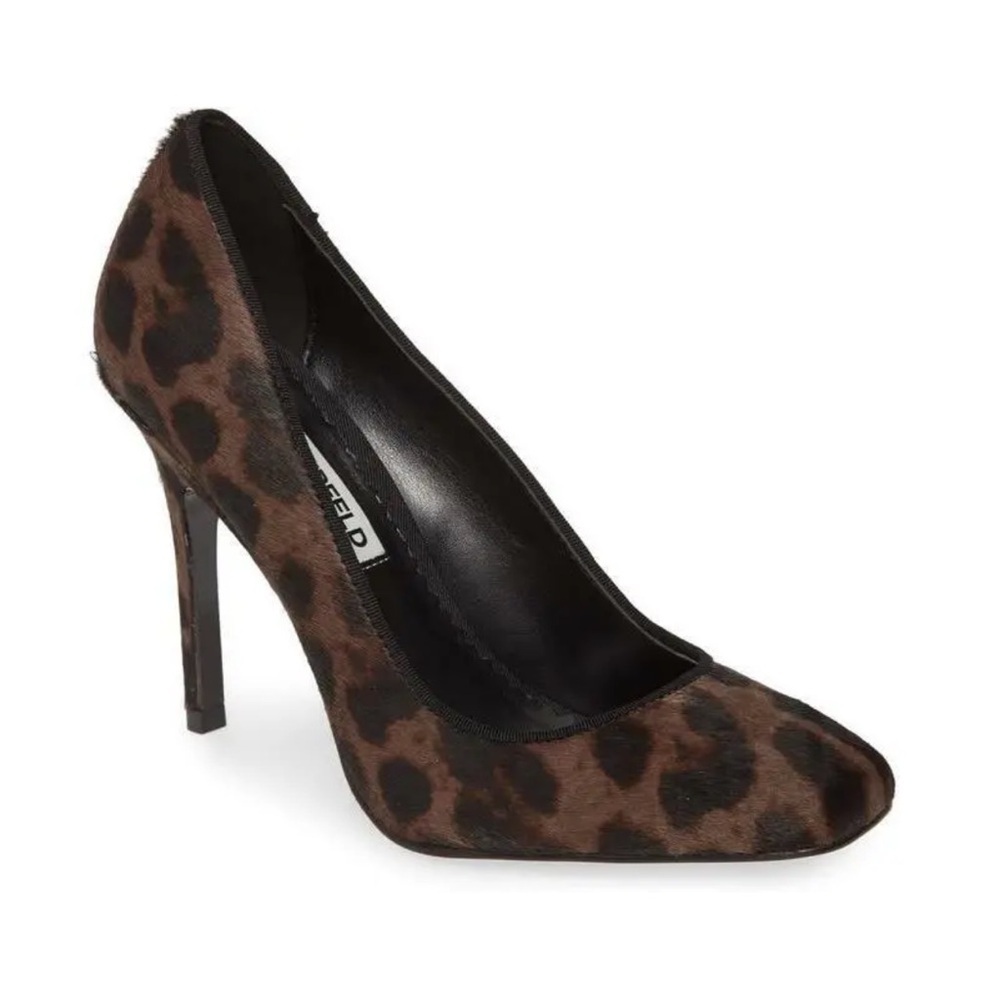 KARL LAGERFELD real cow hair heels